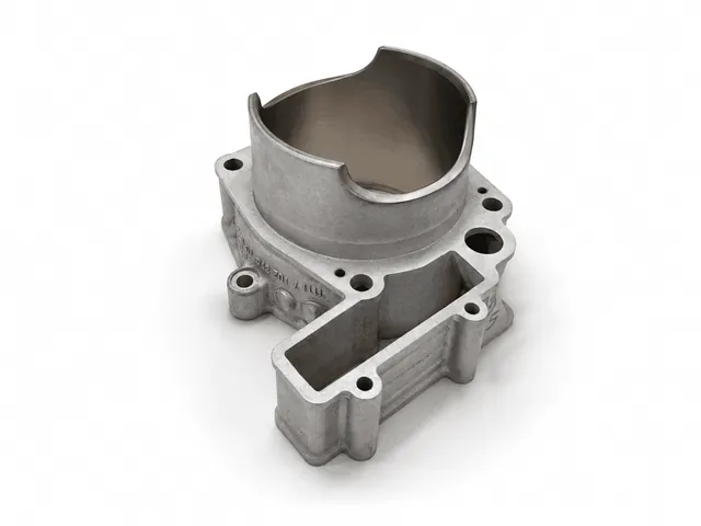 Husqvarna TC 449 4-Takt-Zylinder, neu verchromt mit Wiederherstellung der Nickel-Siliziumkarbid-Beschichtung und T-Shape-Politur.