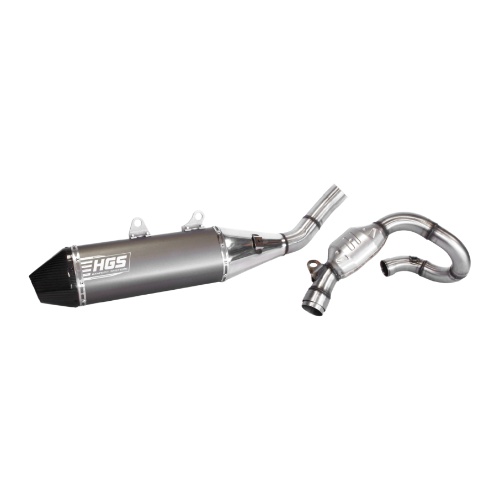 Auspuff HGS Honda CRF 450 R (21-26) komplett - Carbon-Endkappe CF-421-CCG