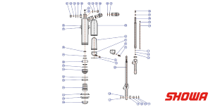 Federbein Ersatzteile Showa
