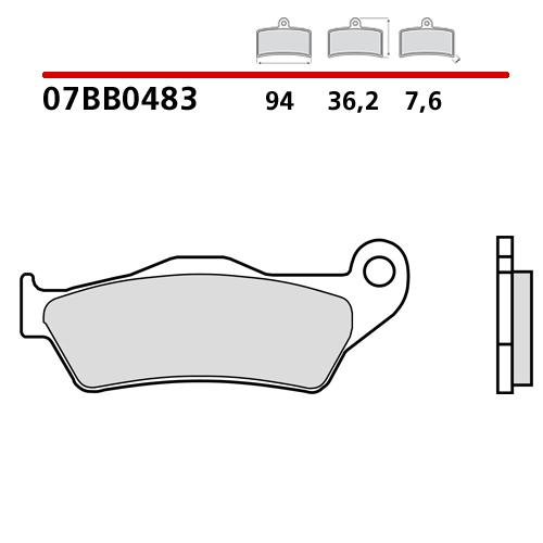 Bremsbeläge Brembo Husqvarna 150 TE (20-25) vorne genuine 07BB0483