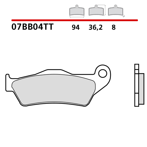 Bremsbeläge Brembo Husqvarna 300 WR (09-13) vorne ceramic 07BB04TT