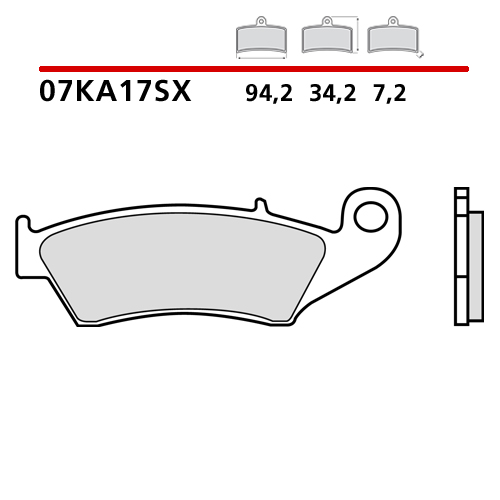 Bremsbeläge Brembo Beta RR 200 (19-25) vorne race 07KA17SX