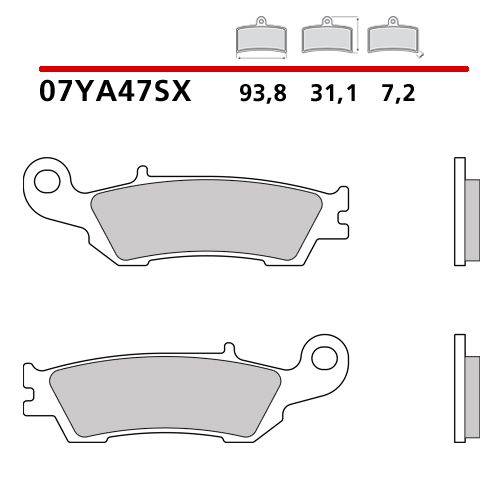 Bremsbeläge Brembo Yamaha WR 450 F (16-20) vorne race 07YA47SX
