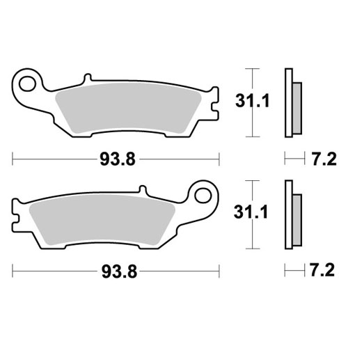 Bremsbeläge Nissin Fantic 125 XE (21-22) vorne race 2P-318ST-MX