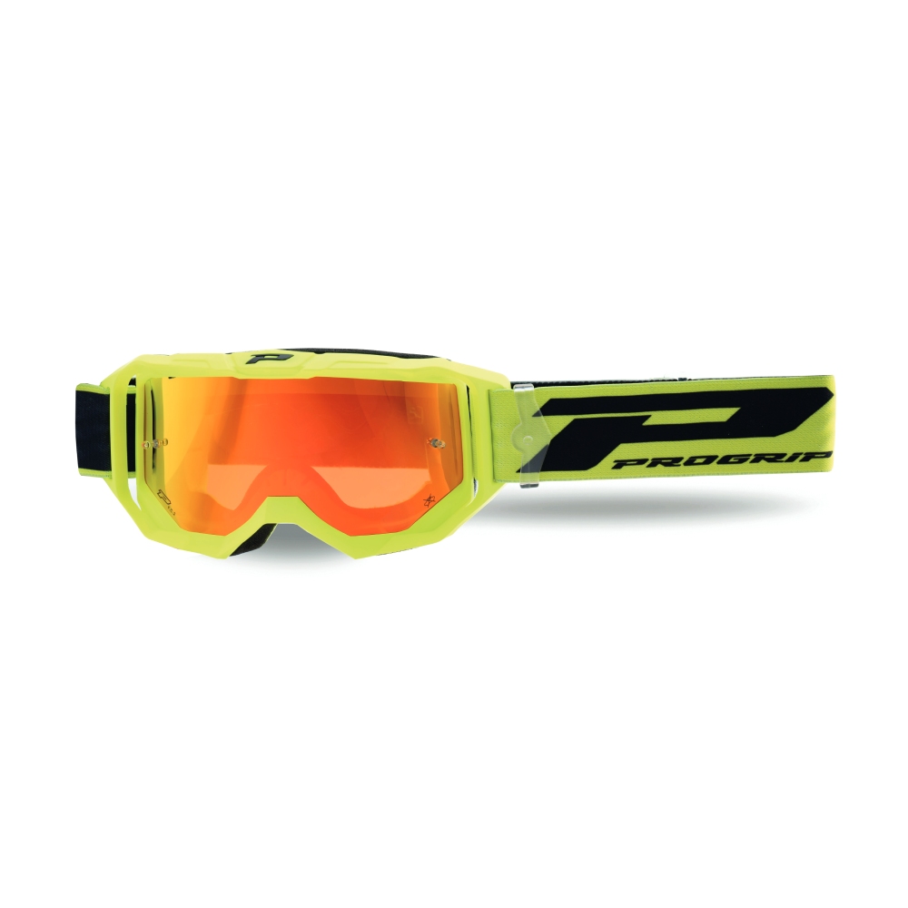 Brille Pro Grip Vision Go - Gelb Verspiegelte Linse Orange