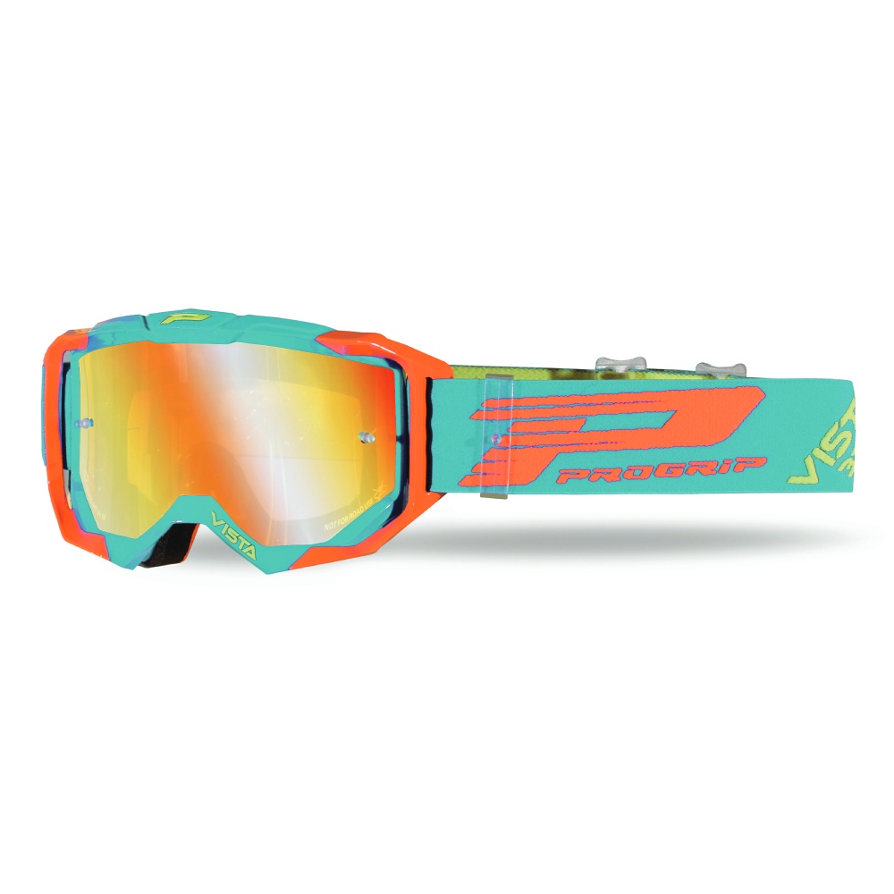 Brille Pro Grip Vista - Grün Orange Verspiegelte Linse Orange