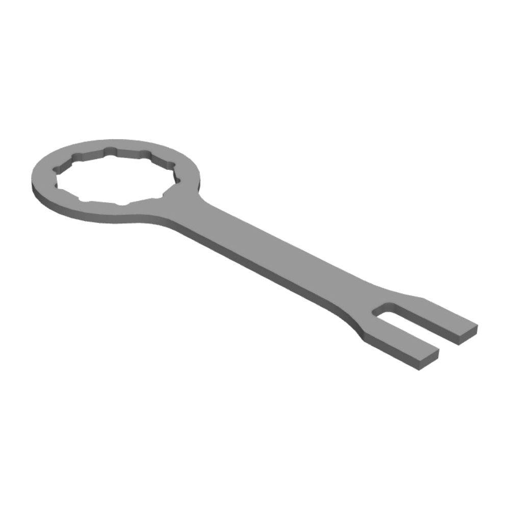 Spezieller Schlüssel für Gabeln – Zehneck 50 mm