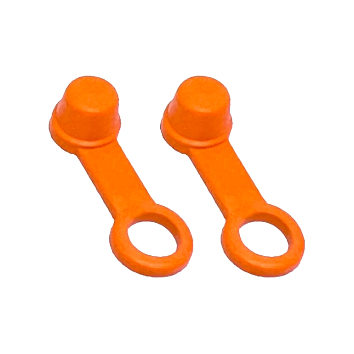 Paar Bremsflüssigkeitsbehälter-Deckels orange Paar Bremsflüssigkeitsbehälter-Deckels orange
