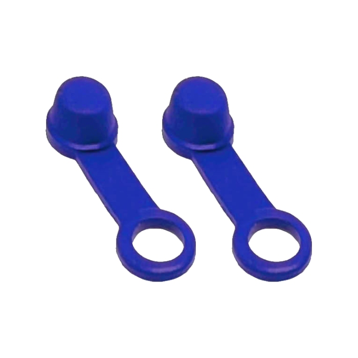 Paar Bremsflüssigkeitsbehälter-Deckels blau Paar Bremsflüssigkeitsbehälter-Deckels blau