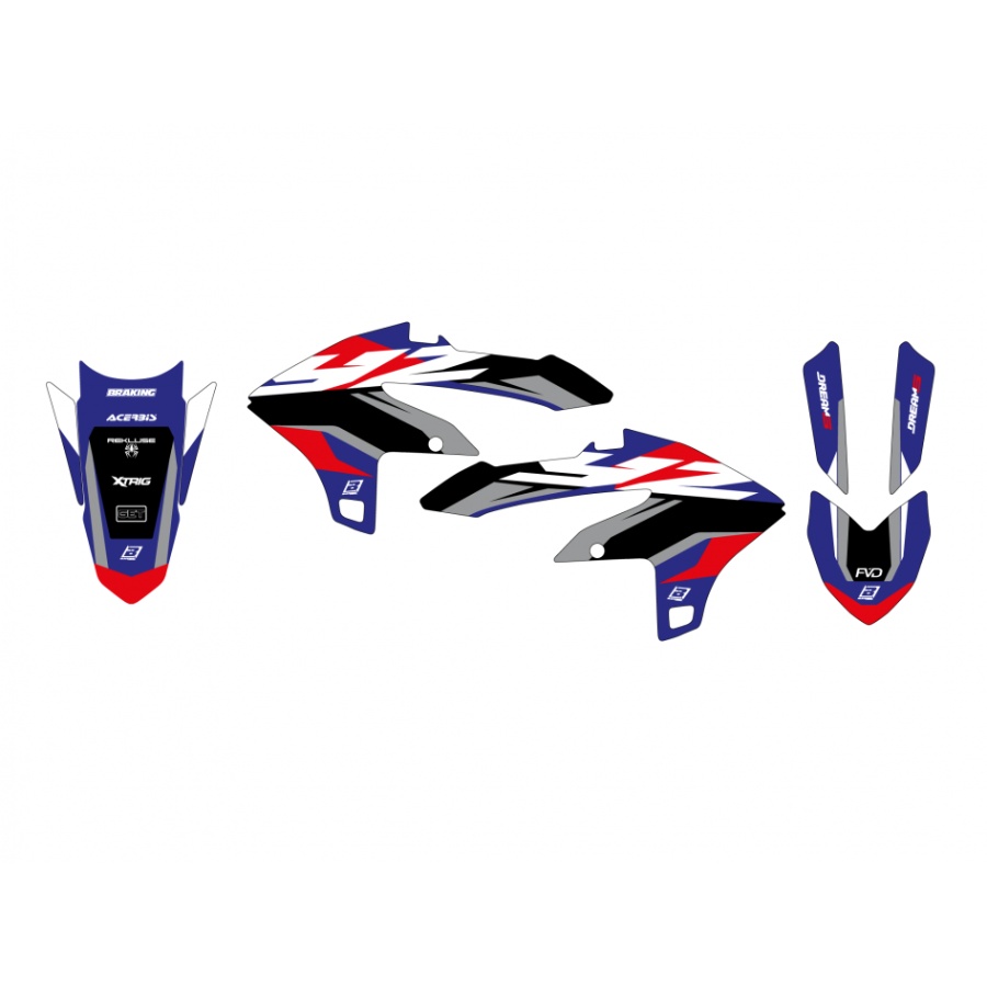 Grafik-Kit Yamaha YZ 250 F (24-25) Dream 5 BL-2252AB