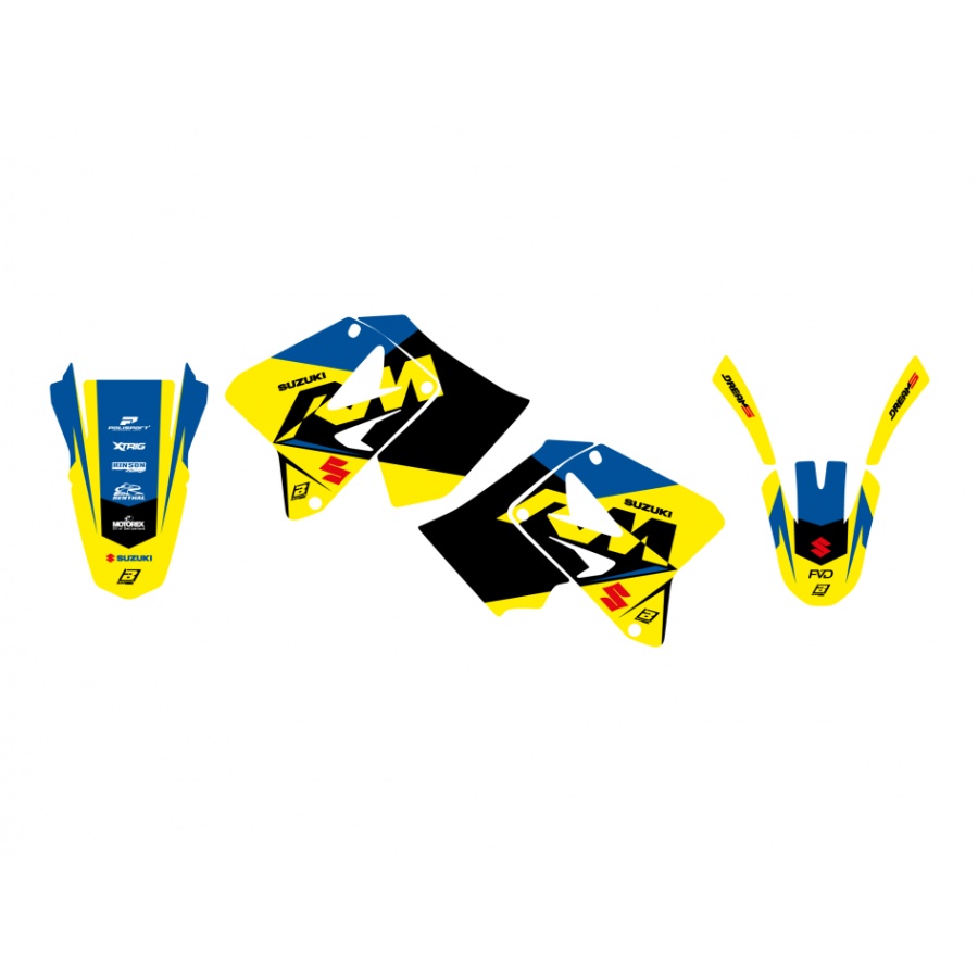 Grafik-Kit Suzuki RM 125 (01-12) Dream 5 BL-2318AB