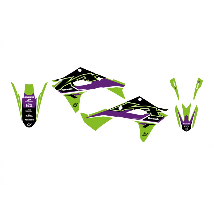 Grafik-Kit Kawasaki KX 450 F (24-25) Dream 5 BL-2428AB