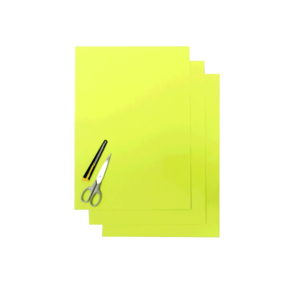 Crystall-Klebefolien neon gelb