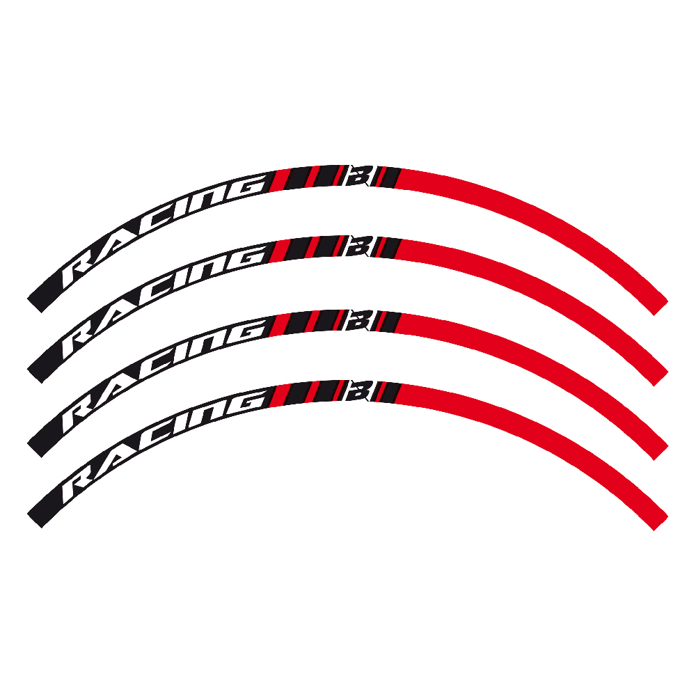 Aufkleberkit Rad Blackbird rot
