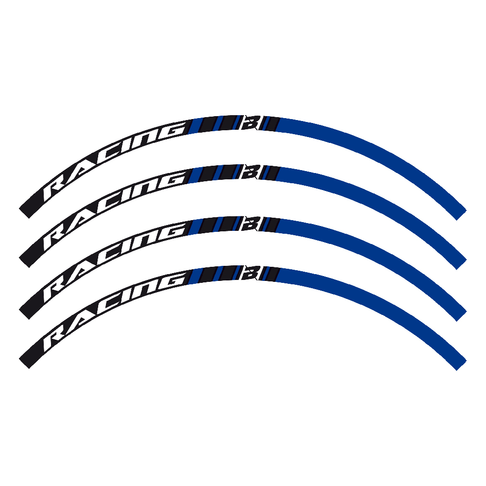 Aufkleberkit Rad Blackbird blau