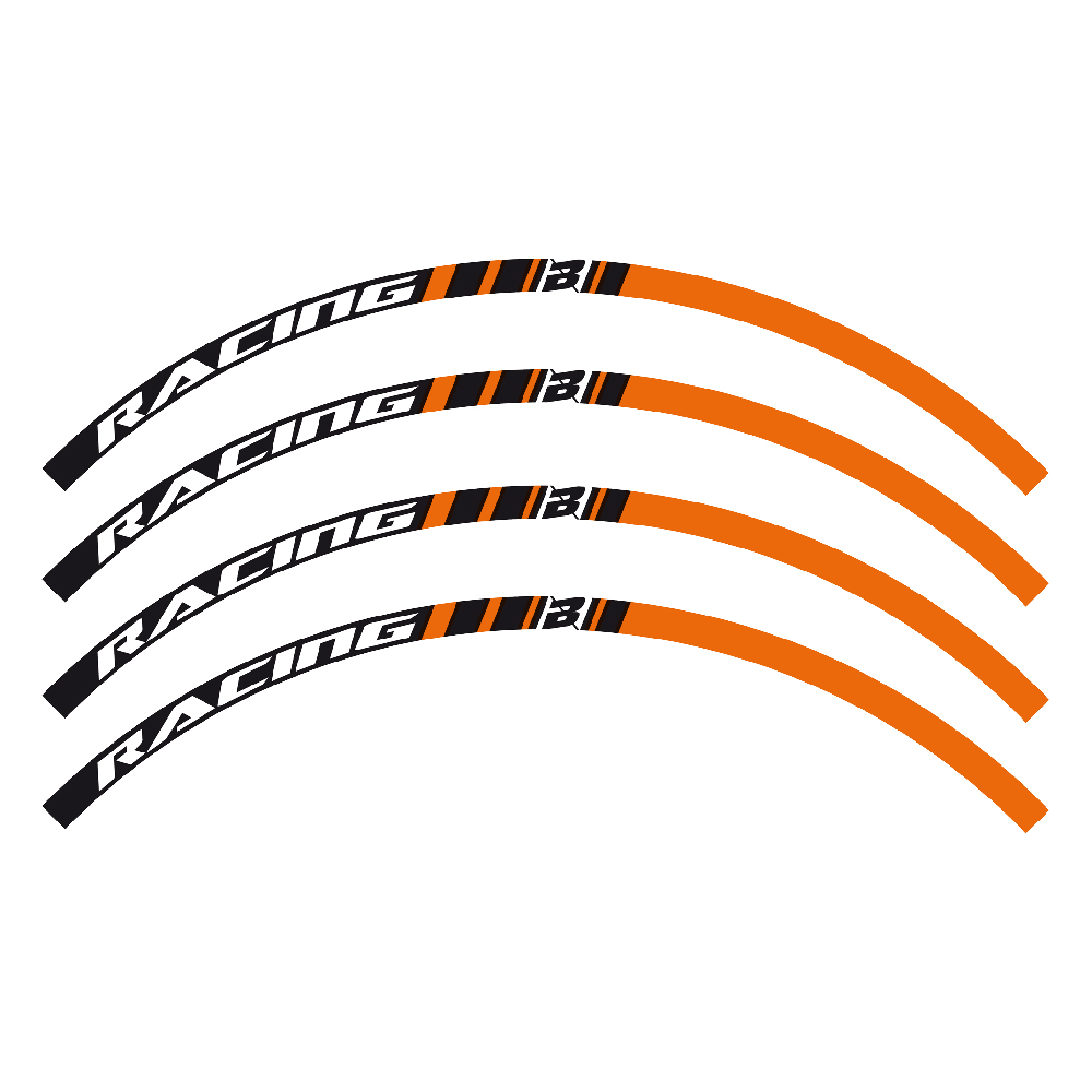 Aufkleberkit Rad Blackbird orange