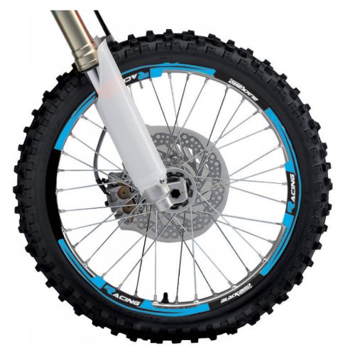 Aufkleberkit Rad Blackbird Wing neonhellblau