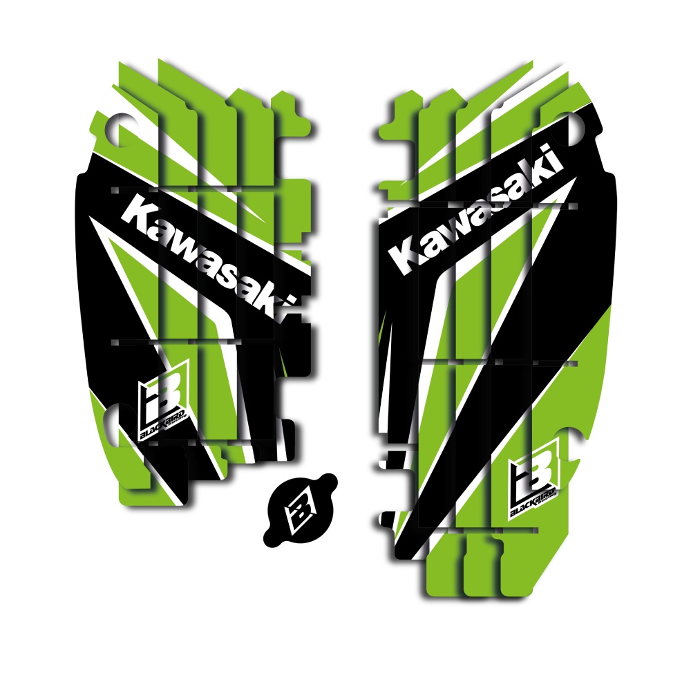 Aufkleber für Kühlergrill Kawasaki KX 450 F (09-15) Dream 4 BL-A401N