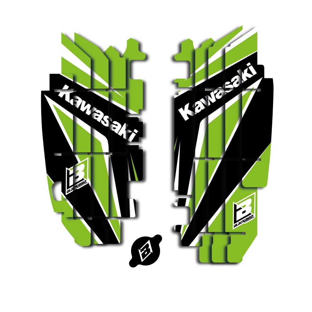 Aufkleber für Kühlergrill Kawasaki KX 250 F (09-16) Dream 4 BL-A402N