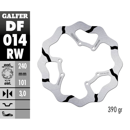 Bremsscheibe Galfer Race Honda CRF 250 R (04-14) vorne DF014RW
