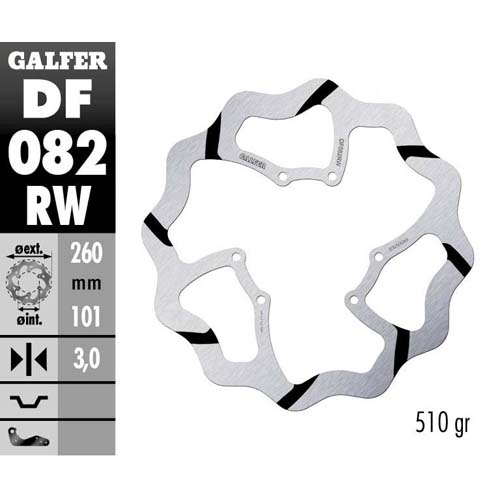 Bremsscheibe Galfer Race Honda CRF 250 R (15-25) vorne DF082RW