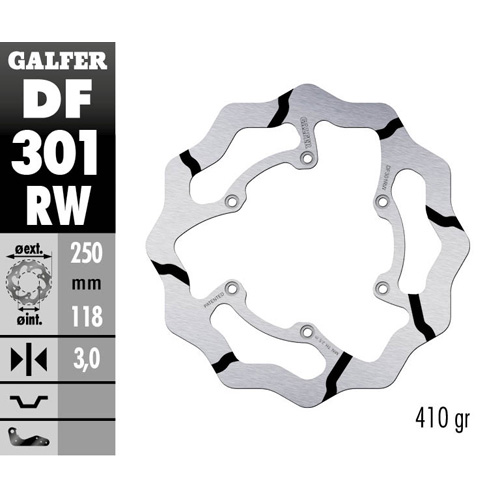 Bremsscheibe Galfer Race Yamaha YZ 426 F (01-02) vorne DF301RW