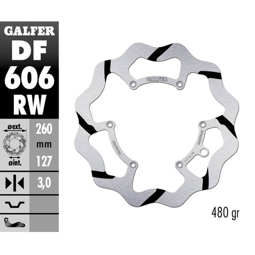 Bremsscheibe Galfer Race Husaberg 125 TE (11-14) vorne DF606RW