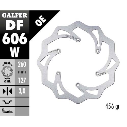 Bremsscheibe Galfer Wave KTM 350 SX-F (11-25) vorne DF606W