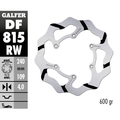 Bremsscheibe Galfer Race Beta RR 125 2T (18-25) hinten DF815RW