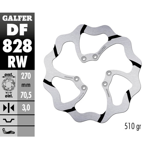 Bremsscheibe Galfer Race TM EN/MX 300 (04-25) vorne DF828RW