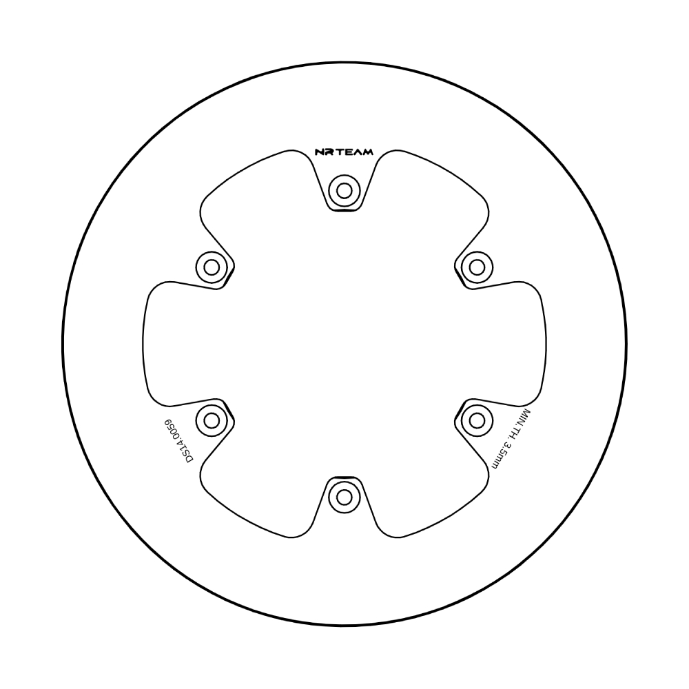 Bremsscheibe NRTeam Fantic 450 XEF (22-23) hinten voll DS14.0059