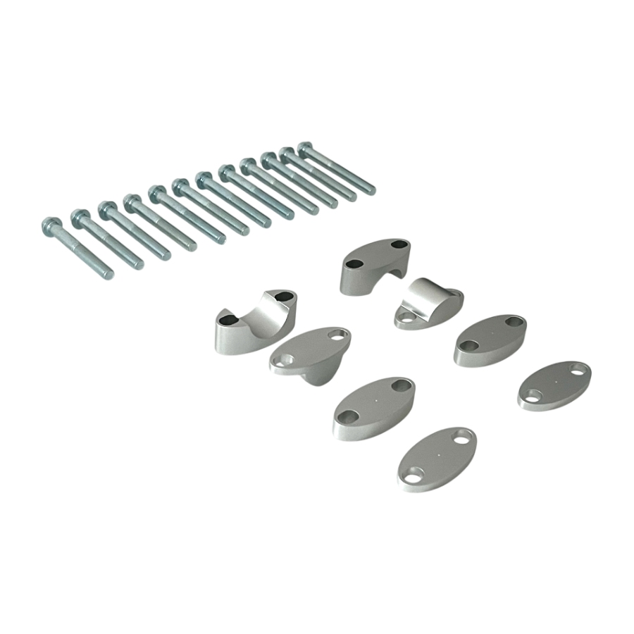 Lenkererhöhungs-Kit 22 mm grau - NRTeam