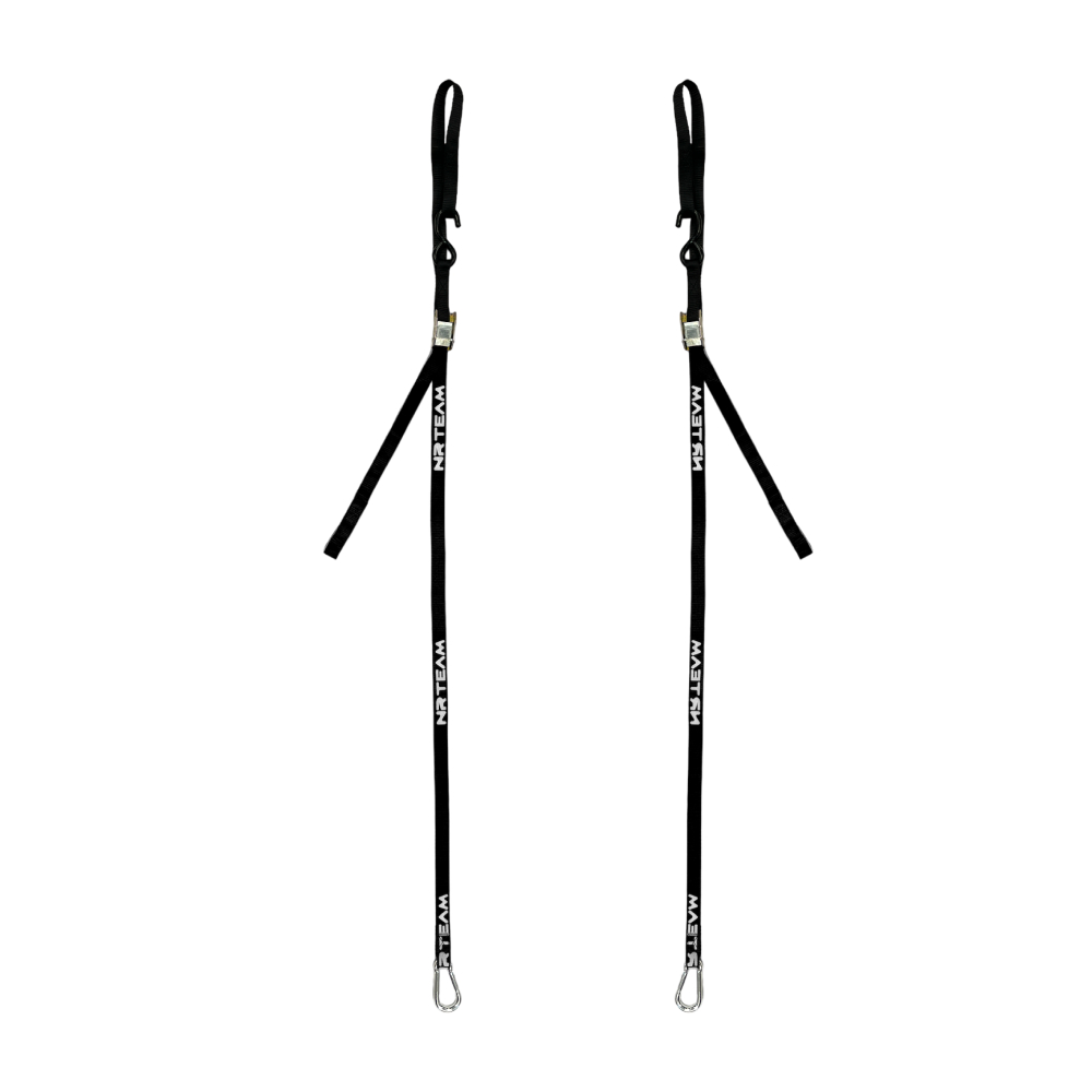 Paar Motorrad-Spannriemen Tie Down 25mm schwarz