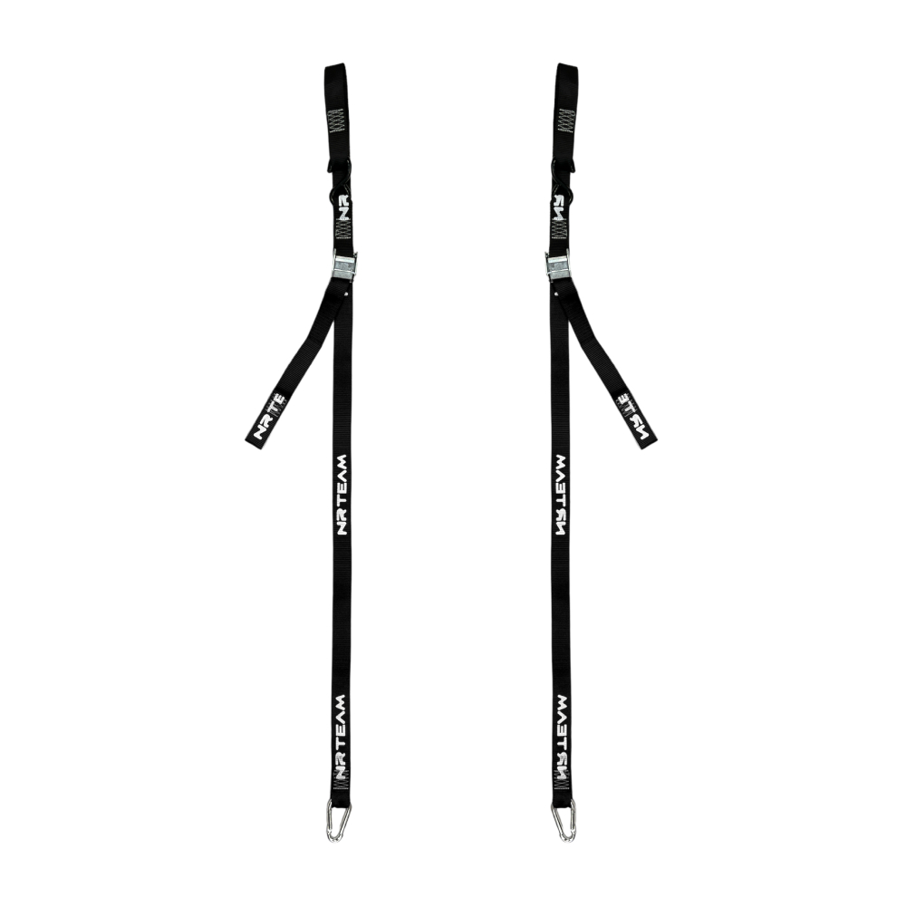 Paar Motorrad-Spannriemen Tie Down 38mm schwarz