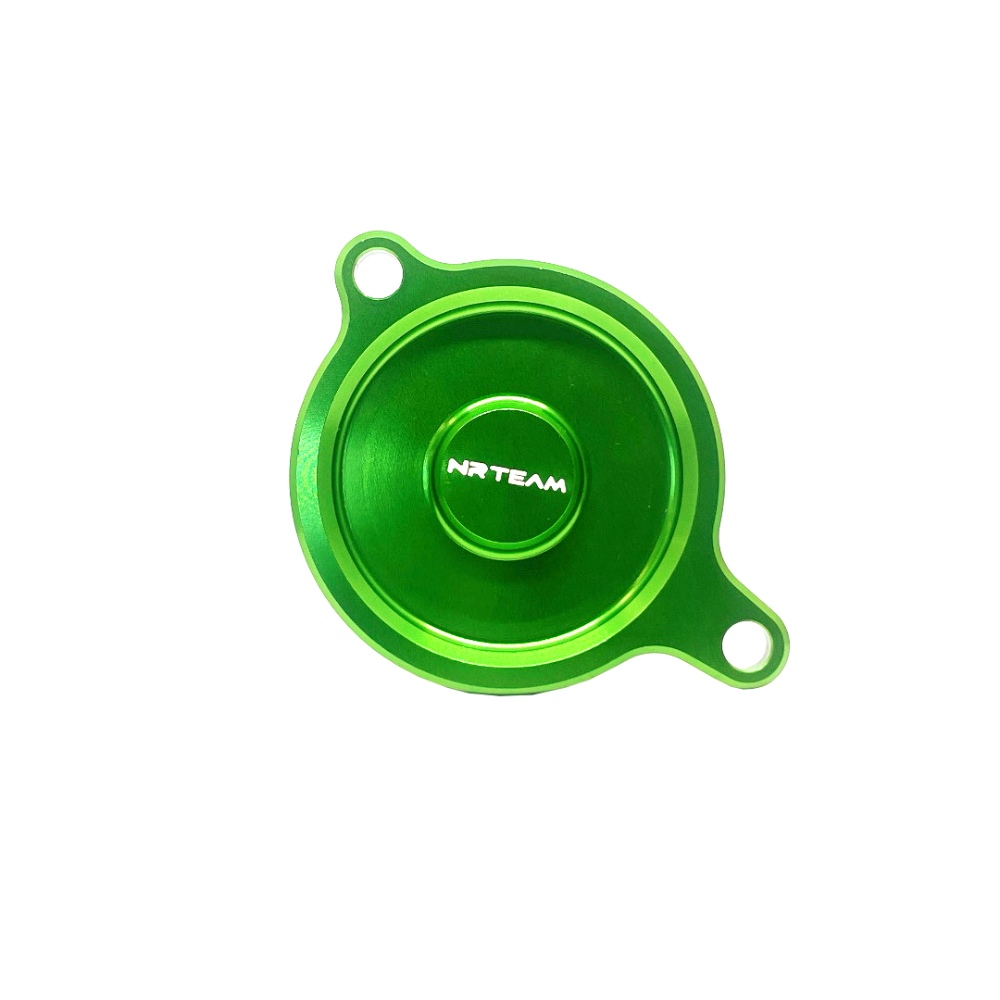 Ölfilterdeckel Kawasaki KX 450 F (06-15) grün - NRTeam DS94.0004V