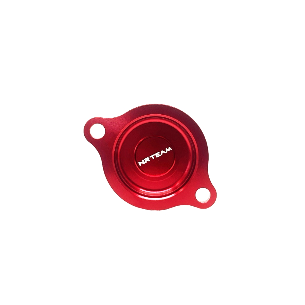 Ölfilterdeckel Honda CRF 250 R (10-17) rot - NRTeam DS94.0008R