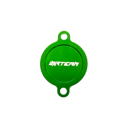 Ölfilterdeckel Kawasaki KX 450 F (16-26) grün - NRTeam OLD DESIGN DS94.0022V
