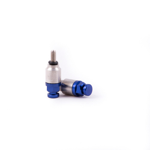 Paar Schnell-Entlüftungsventile für Gabel M4x0.7 blau Paar Schnell-Entlüftungsventile für Gabel M4x0.7 blau