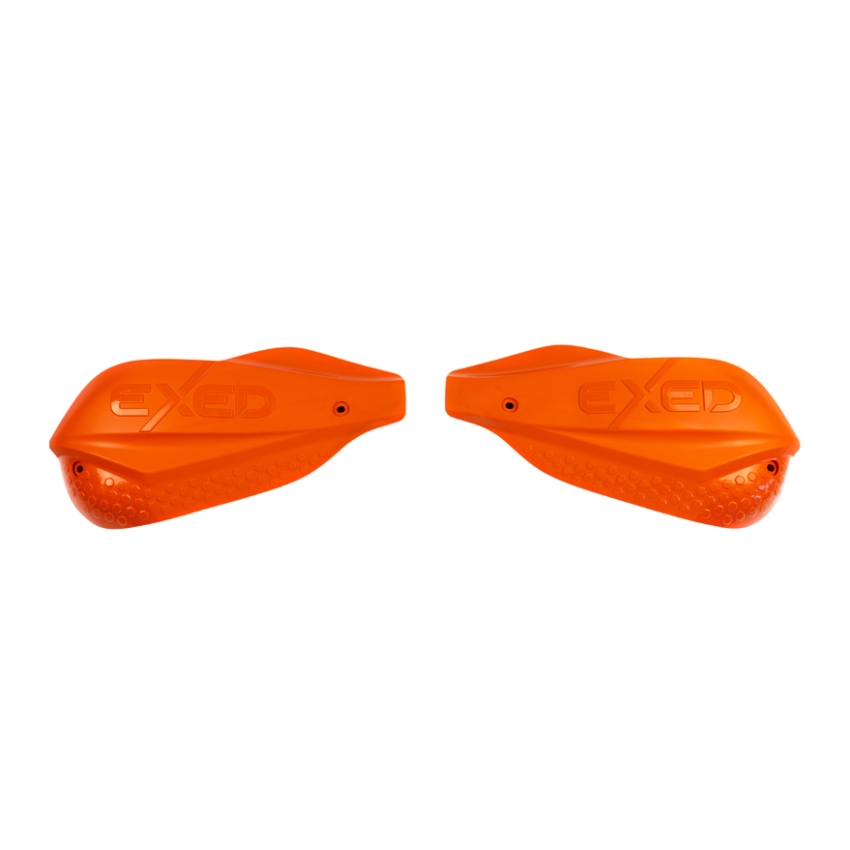 Paar geschlossene Handschützer Exed für 28,6 mm Lenker orange Paar geschlossene Handschützer Exed für 28,6 mm Lenker orange