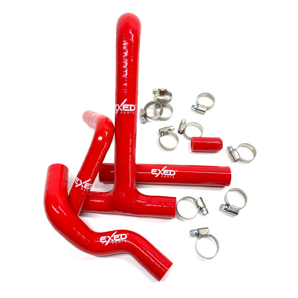 Kühlerschläuche Beta RR 250 (20-24) rot - Exed E-SH-B1-R