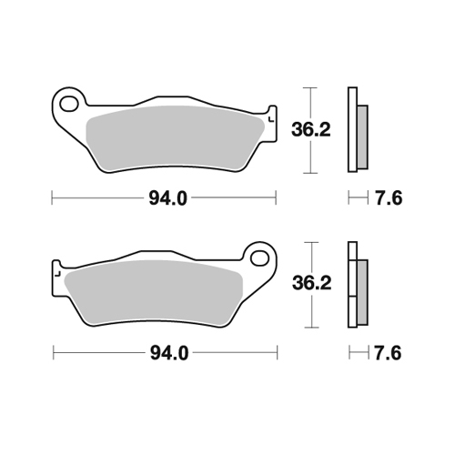Bremsbeläge Galfer KTM 150 EXC (20-25) vorne standard FD138G1396