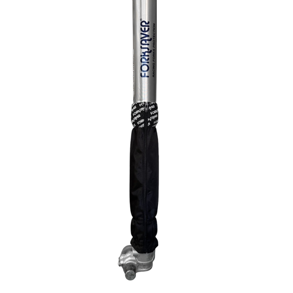 Forksaver-Gabelschützer mit Reißverschluss für Gabelholme von 49 mm bis 50 mm schwarz