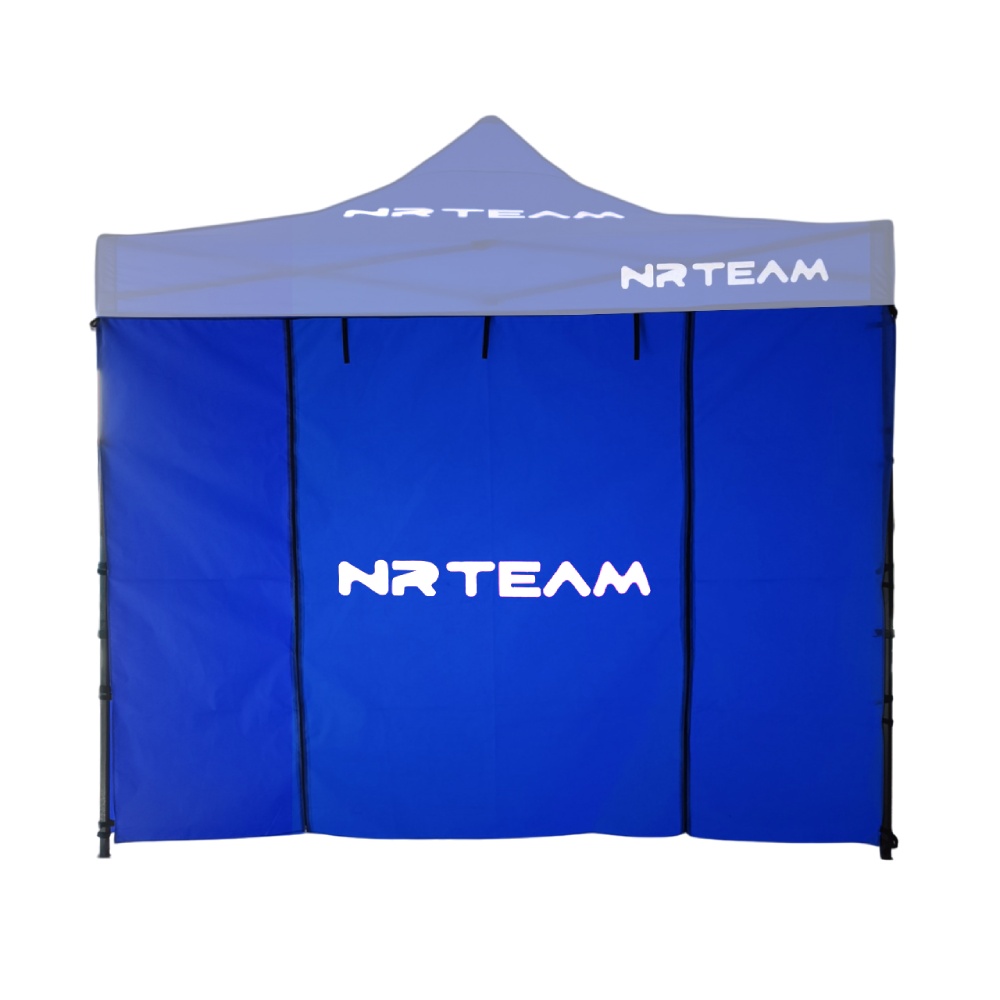 Vorderwand mit Tür für Pavillon - blau