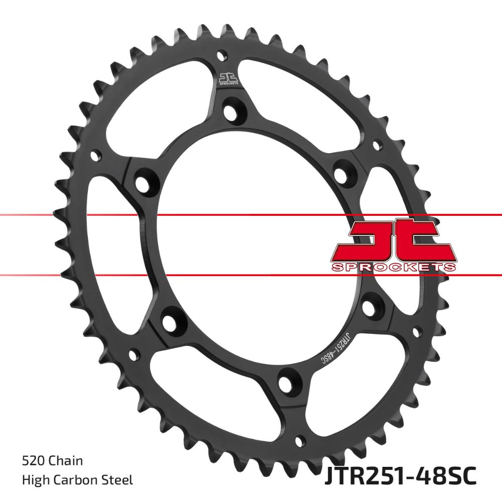 Hinterradritzel JT stahl Fantic 450 XEF (22-25) 48 zähne selbstreinigend JTR251.48SC