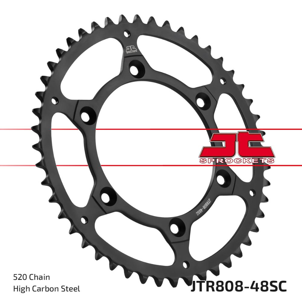 Hinterradritzel JT stahl Suzuki RM 125 (89-12) 48 zähne selbstreinigend JTR808.48SC