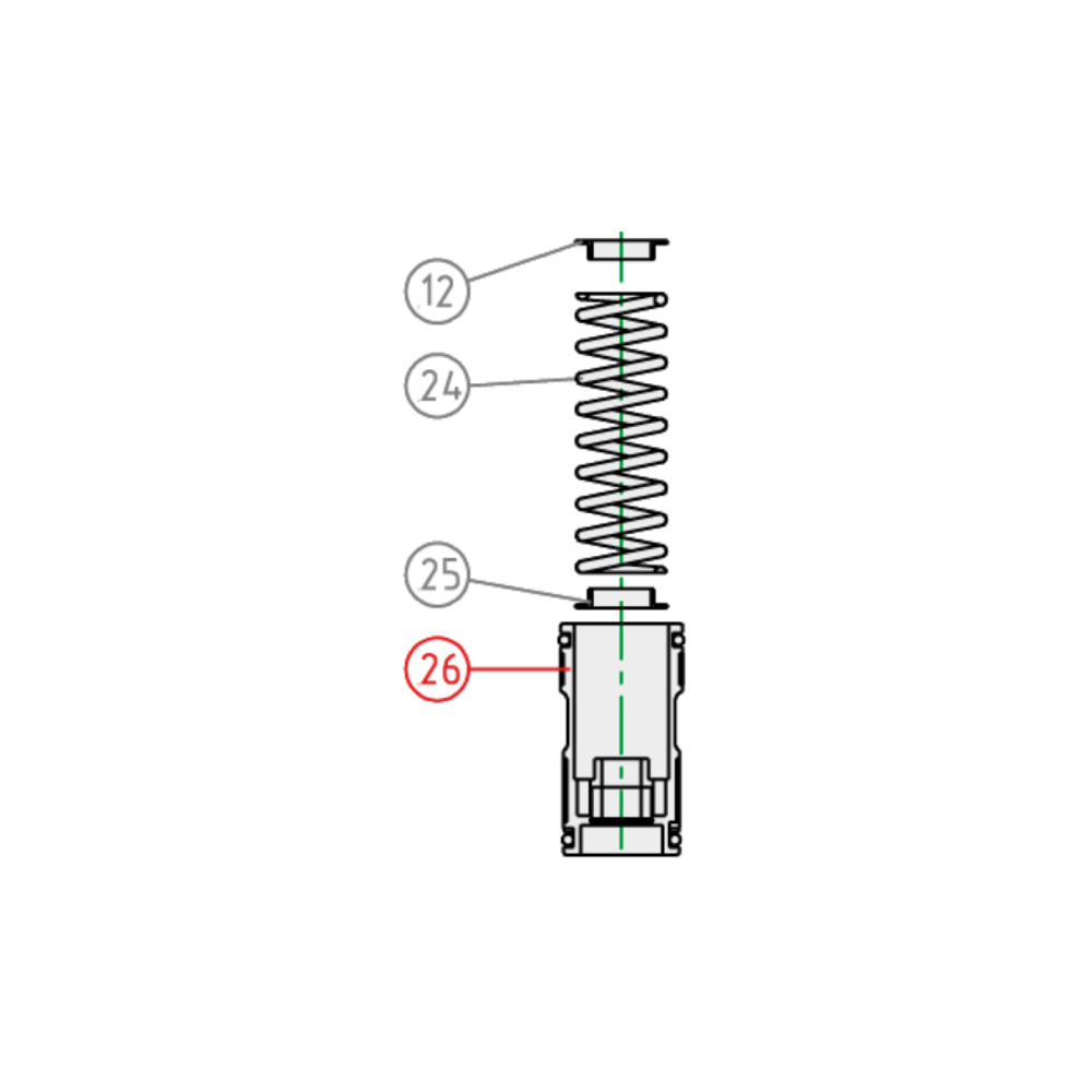 Trennkolben KYB TM EN/MX 450 F (13-18) - Komplett K110260000701