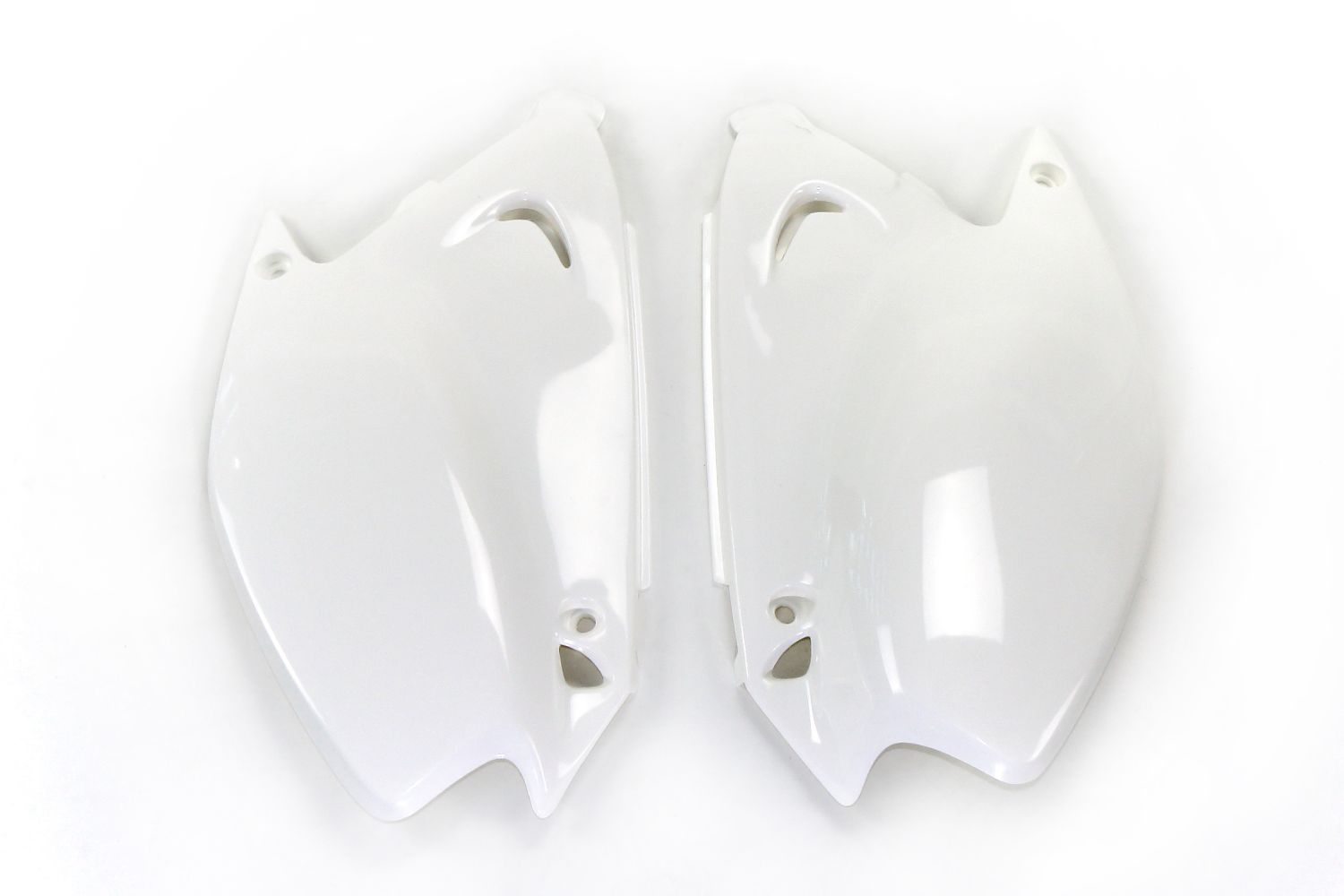 Seitliche Startnummerntafeln Kawasaki KX 125 (03-08) weiß* KA03739-047