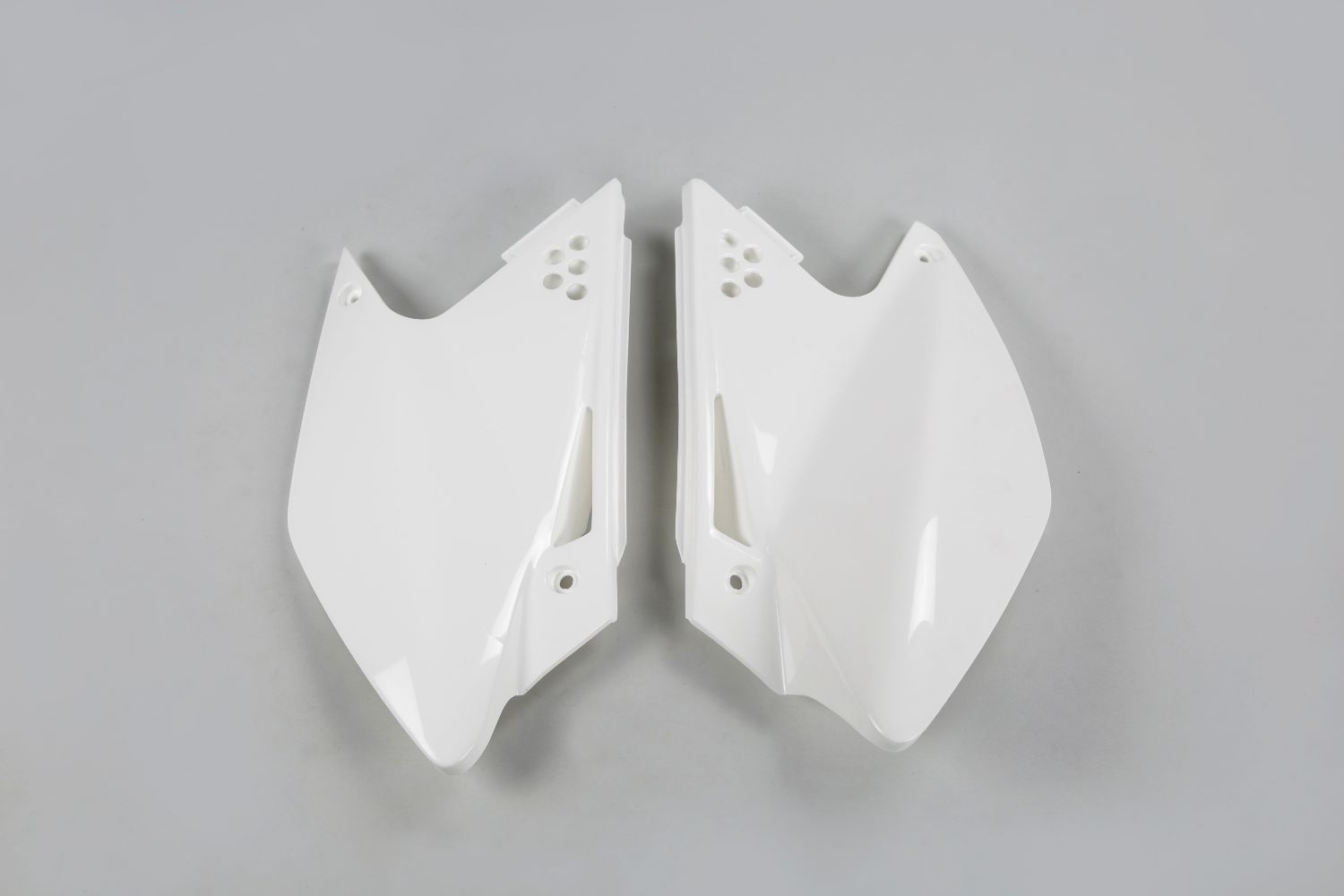 Seitliche Startnummerntafeln Kawasaki KX 250 F (06-08) weiß* KA03768-047