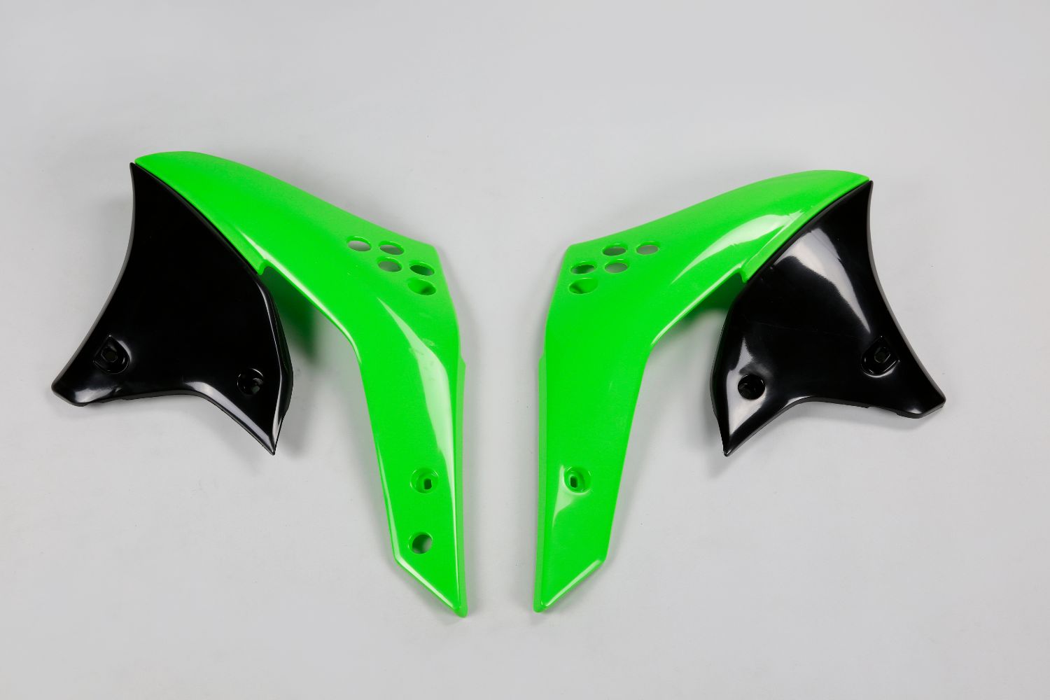 Kühlerverkleidungen Kawasaki KX 250 F (07) grün und schwarz* KA03783-026