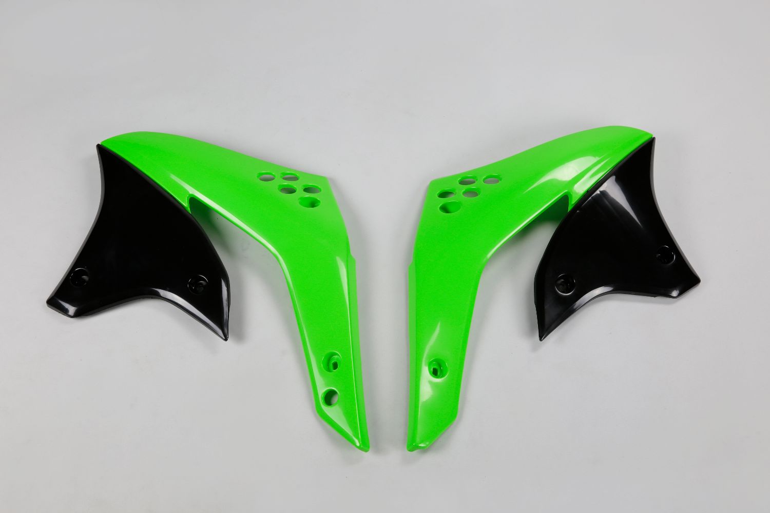 Kühlerverkleidungen Kawasaki KX 450 F (07) grün und schwarz* KA03784-026